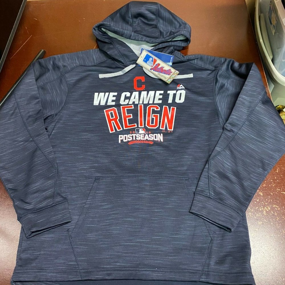 Majestic Baseball MLB Cleveland Indians Hoodie L